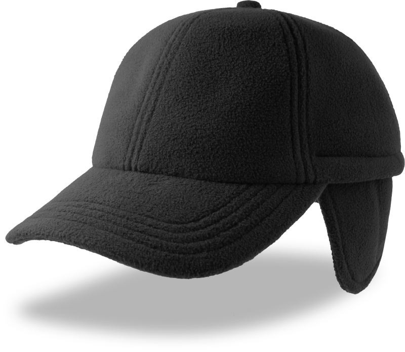 Levně 6 panelová baseballová kšiltovka s ochranou uší - black