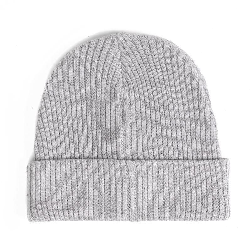 Levně Pletená žebrovaná čepice - melange grey