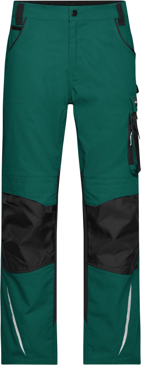 Levně Pracovní kalhoty - Strong - dark green/black
