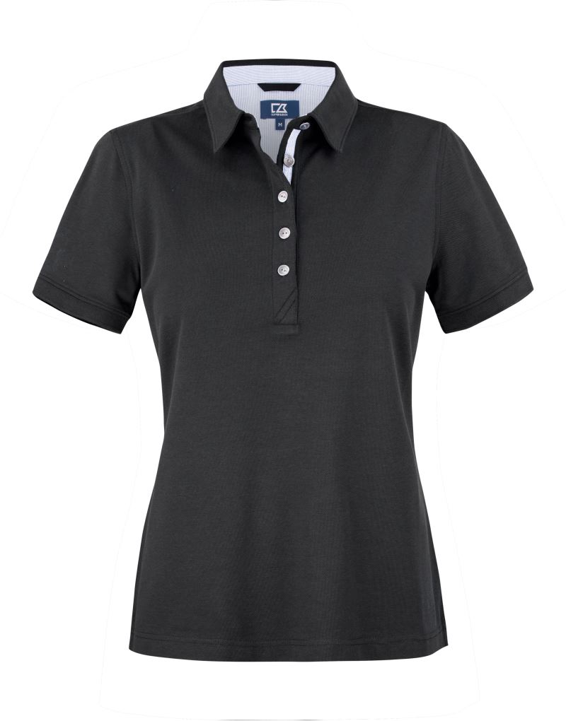 Levně Dámské piqué polo "Advantage Premium" - black