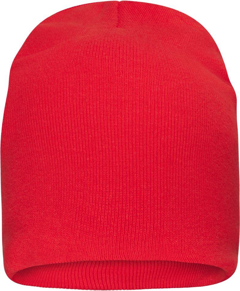 Levně Pletená čepice z bio bavlny - red