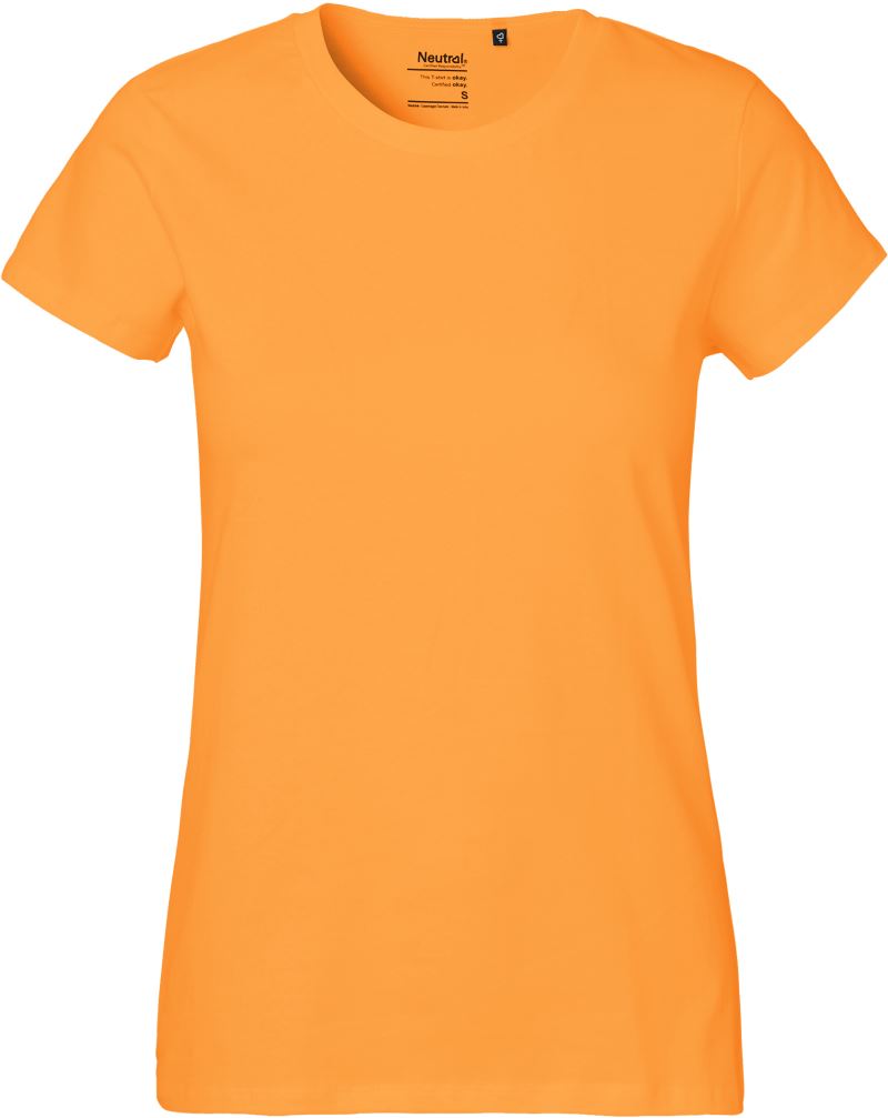 Levně Dámské tričko z těžké bio bavlny - okay orange