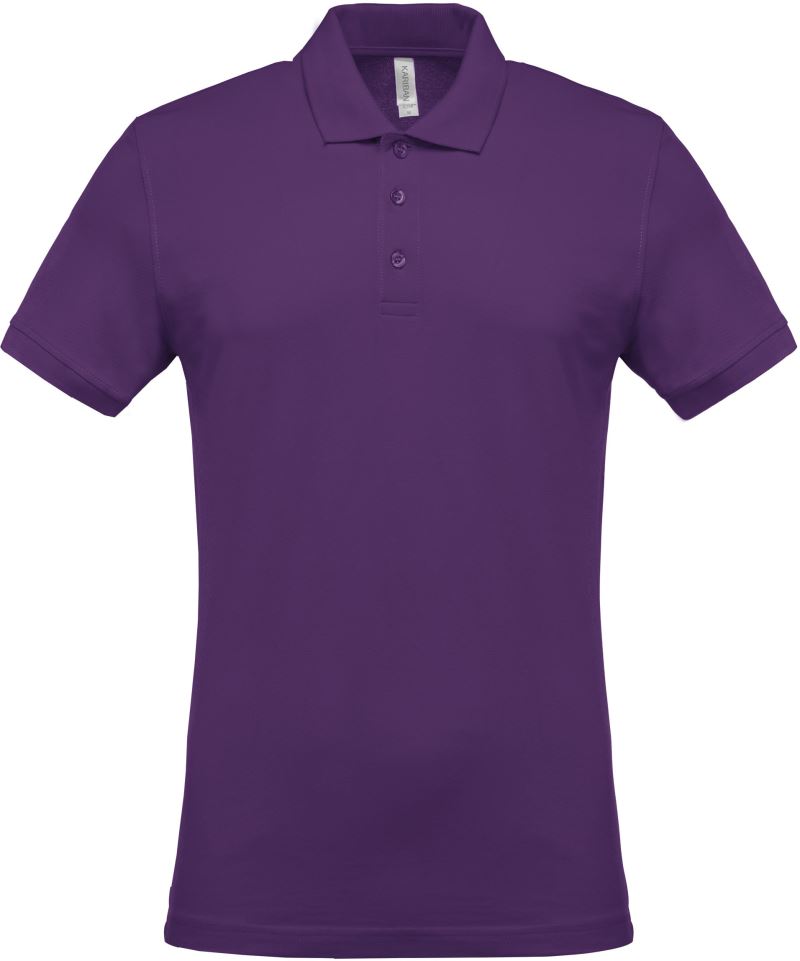 Levně Pánské piqué polo - purple