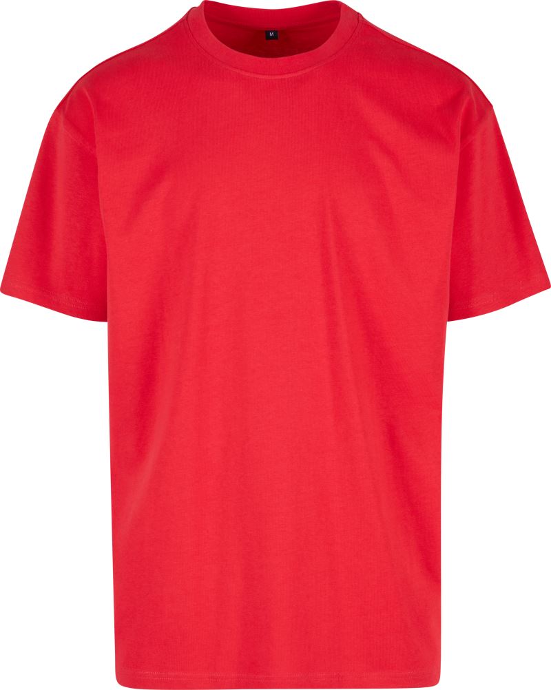Levně Oversize tričko z těžké bavlny - city red