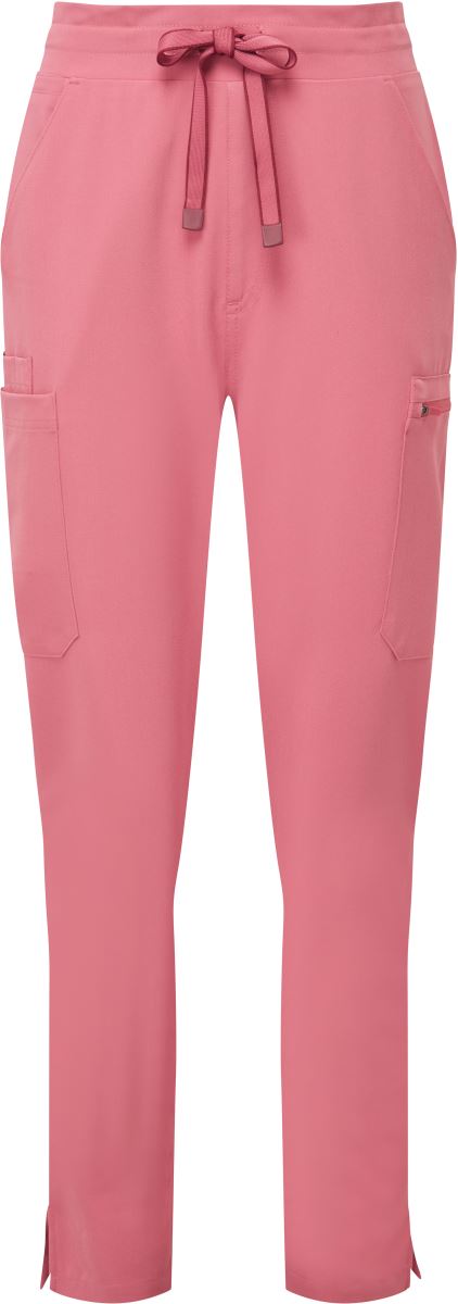Levně Dámské strečové cargo kalhoty - calm pink
