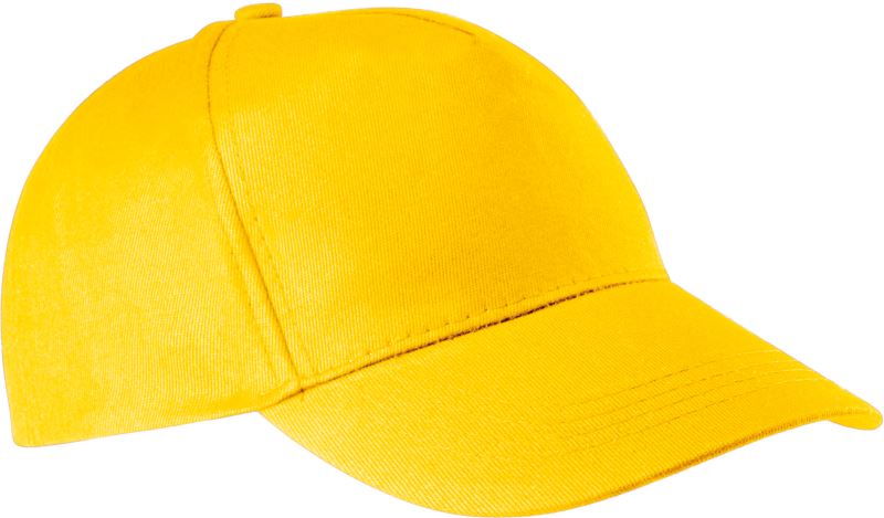 5 panelová kšiltovka - yellow