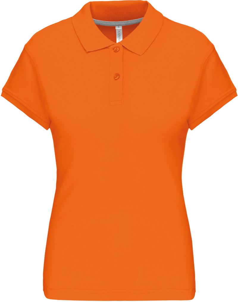 Dámské piqué polo - orange