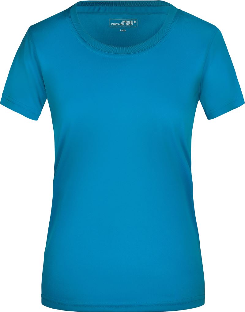 Levně Dámské žerzejové sportovní tričko - turquoise