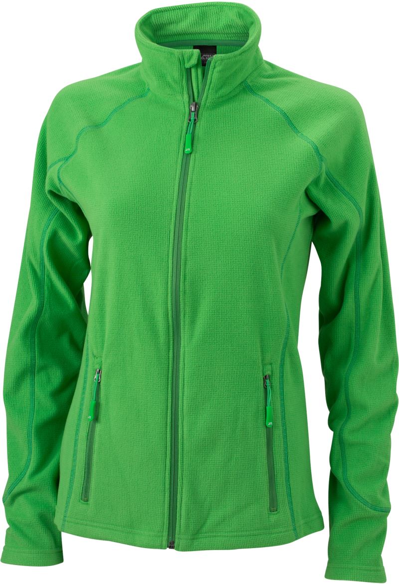 Levně Dámská strukturovaná fleecová bunda - green/dark green