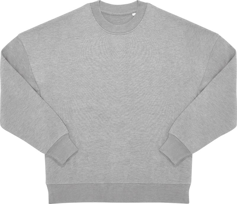 Levně Těžká oversize unisex mikina - sport grey