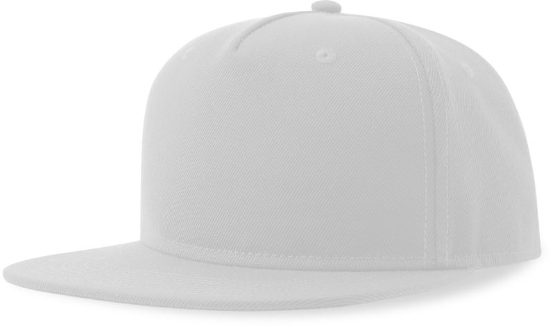 5 panelová baseballová kšiltovka - white