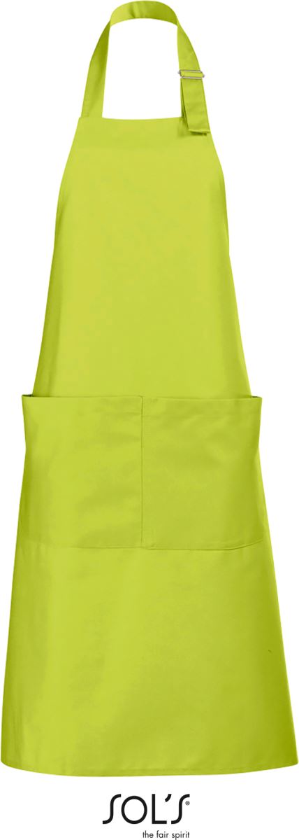 Levně Zástěra s laclem - apple green
