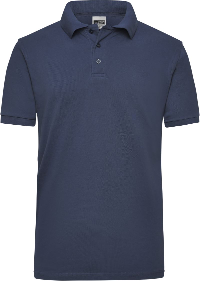 Pánské pracovní piqué polo z těžké bavlny - navy