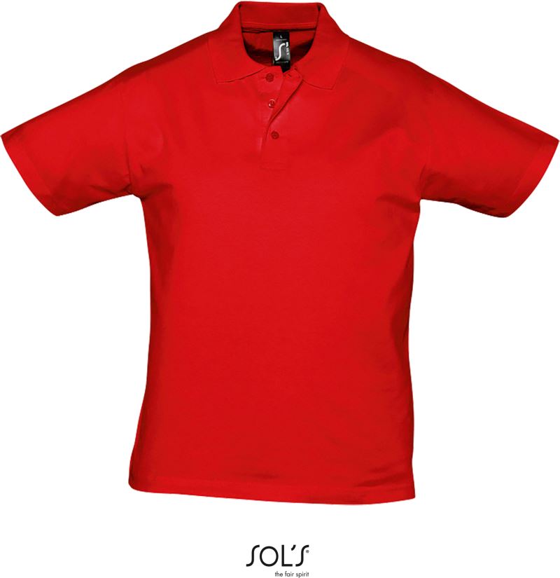 Levně Pánské žerzejové polo - red