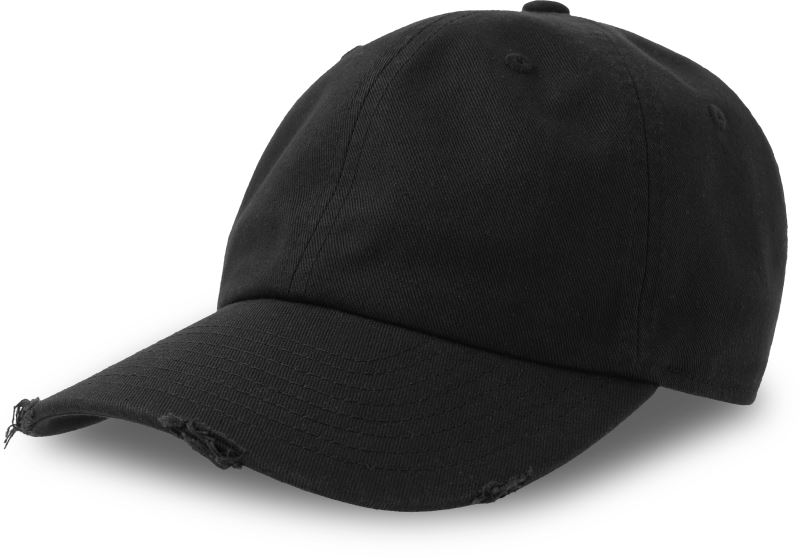6 panelová baseballová kšiltovka - black