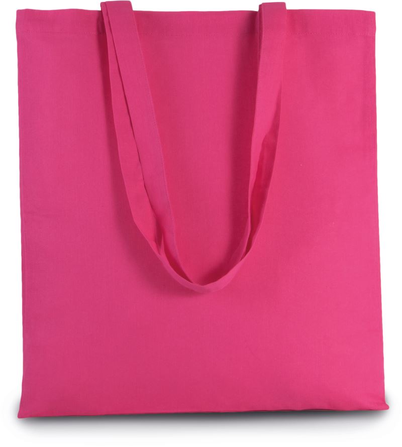 Levně Bavlněná taška s dlouhým uchem - magenta