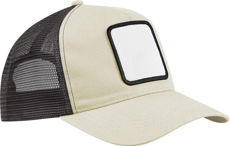 Levně 5 Panelová trucker kšiltovka s nášivkou - stone/shadow grey