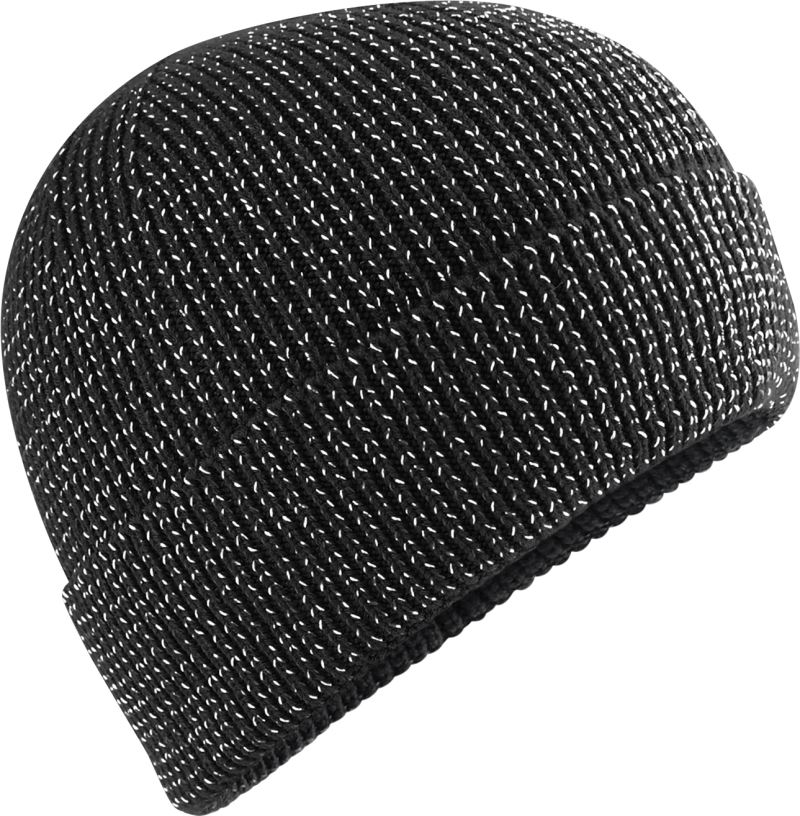 Levně Pletená čepice "Streetlite Reflective" - black