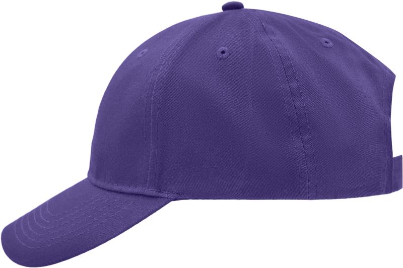 Levně Broušená 6 panelová kšiltovka - mauve