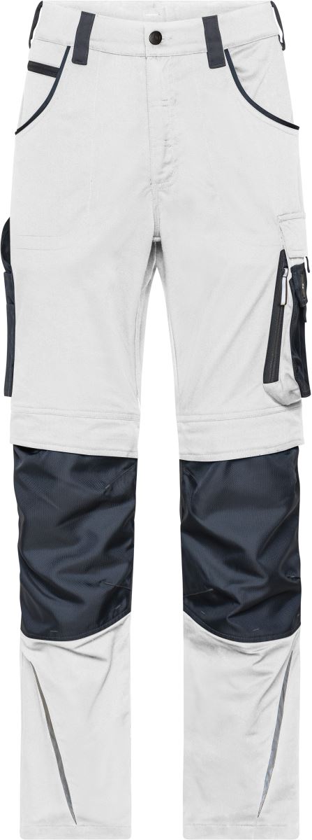 Levně Pracovní kalhoty "Modern Style" - Strong - white/carbon