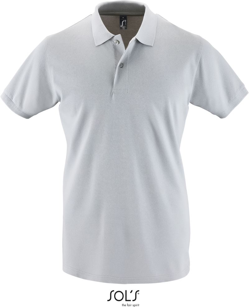 Levně Pánské piqué polo - pure grey