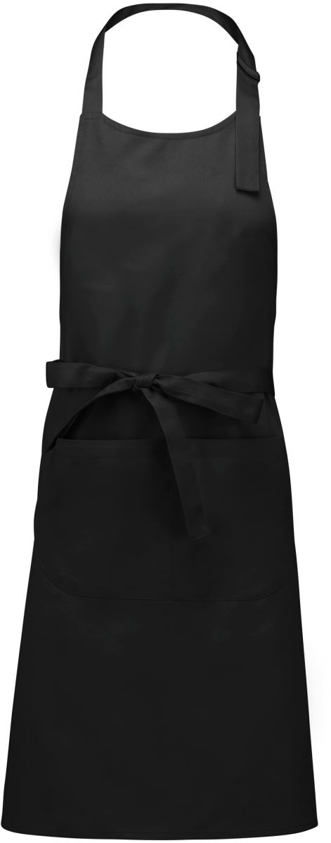 Zástěra s laclem - black