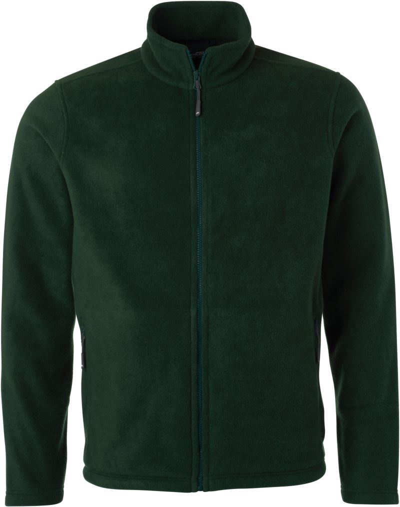 Levně Pánská mikrofleecová bunda - dark green