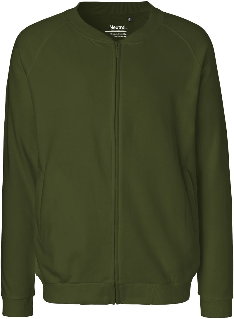 Levně Unisex mikina z bio bavlny - military