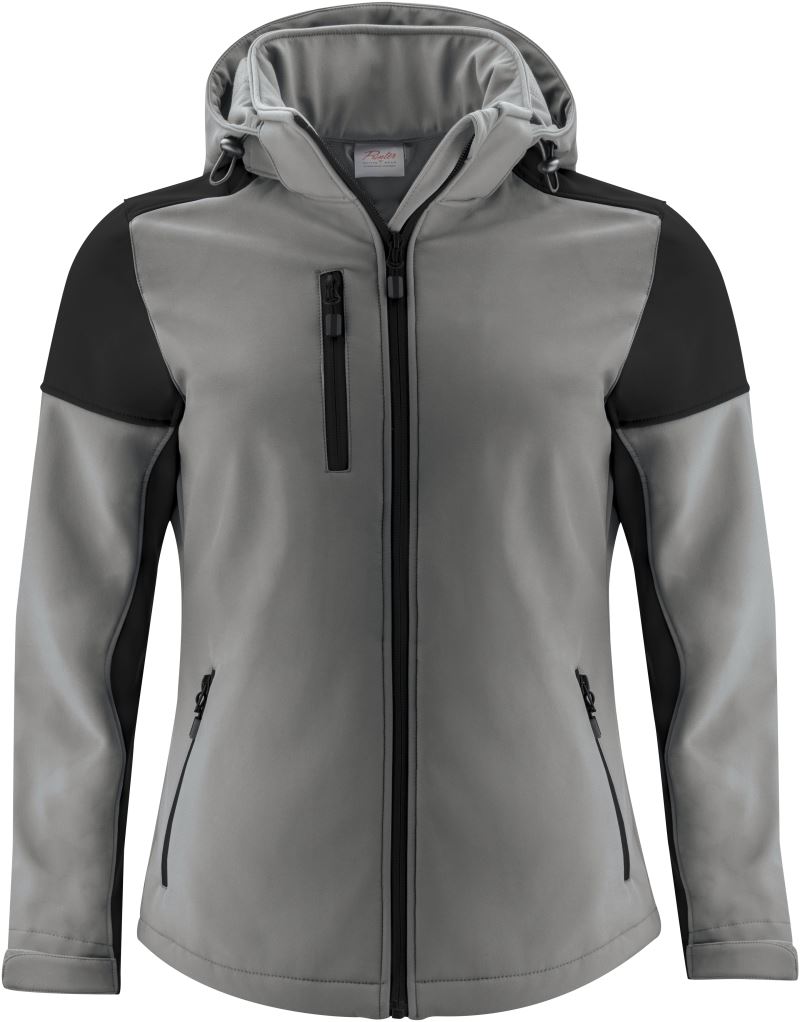 Levně Dámská softshellová bunda - anthracite/black