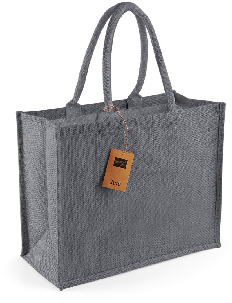 Levně Jutová nákupní taška "Classic" - graphite grey/graphite grey