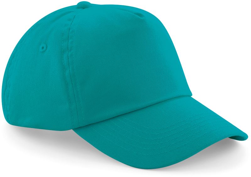 Levně Dětská 5 panelová kšiltovka "Original" - emerald