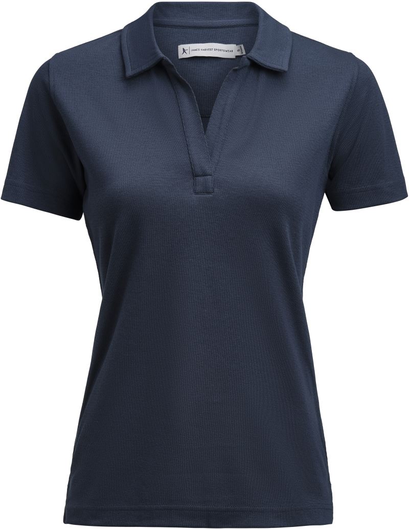 Dámské piqué polo z těžké bavlny - navy