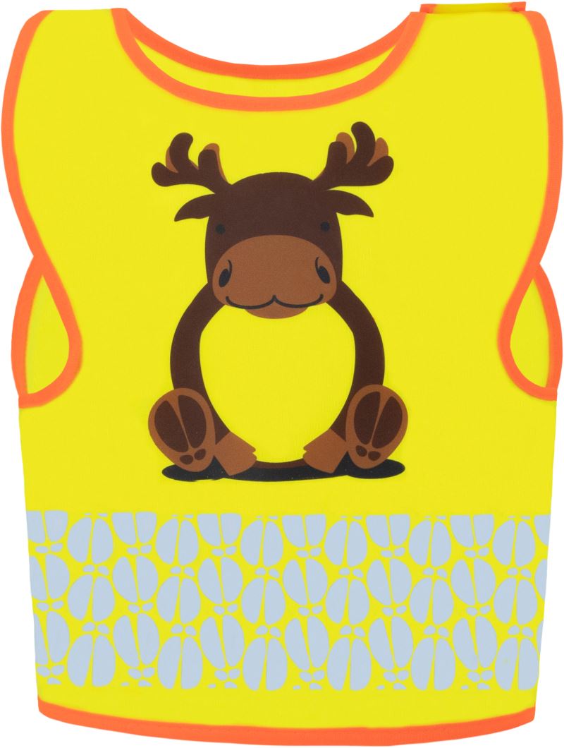 Levně Dětská bezpečnostní vesta - hi vis yellow/moose