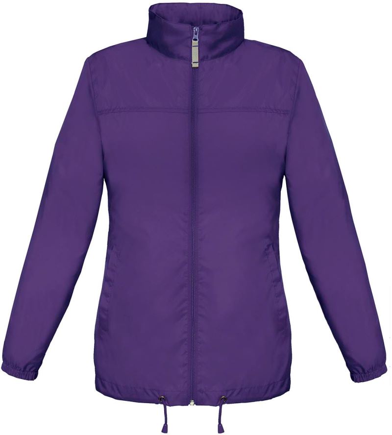 Levně Dámská větrovka bez podšívky - purple