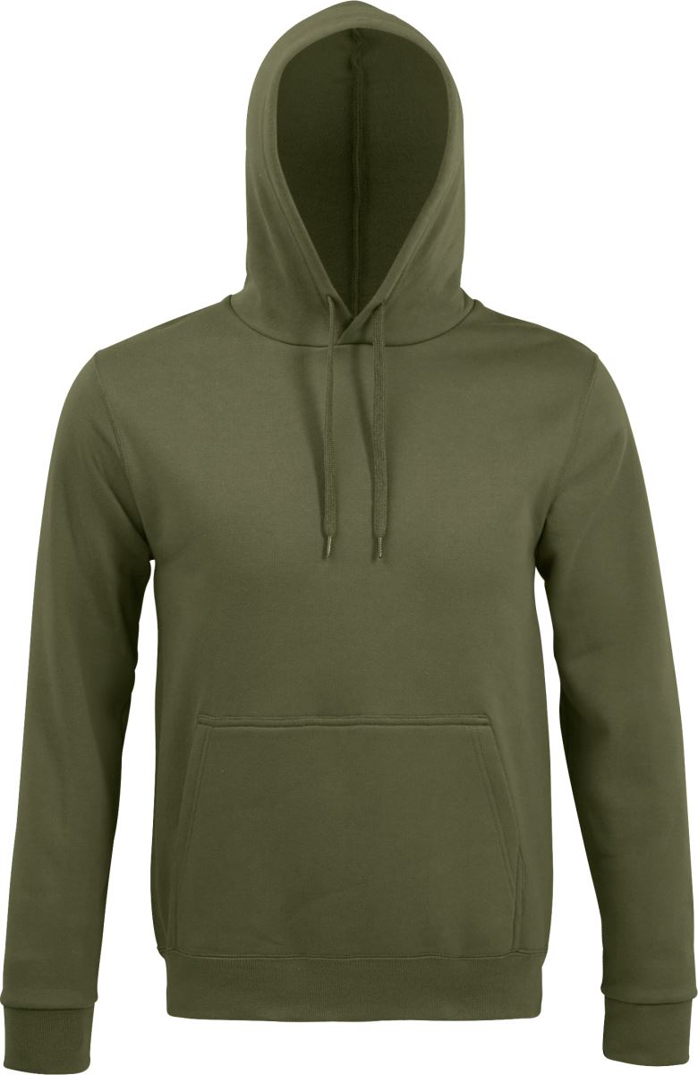Levně Unisex mikina s kapucí - army