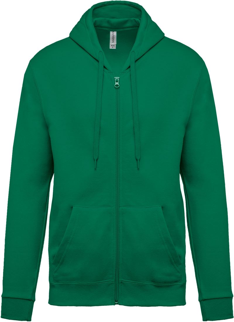 Levně Mikina s kapucí - kelly green