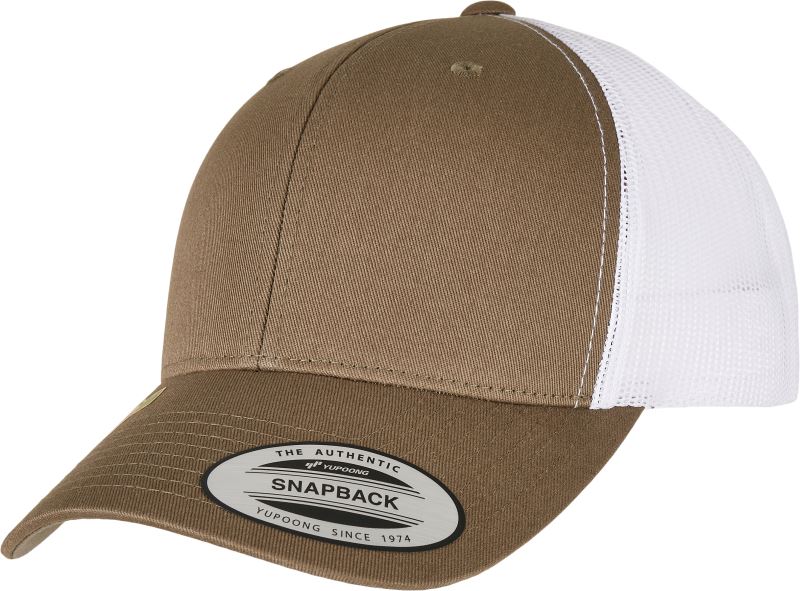 Levně 6 panelová Trucker kšiltovka "Recycled" - olive/white
