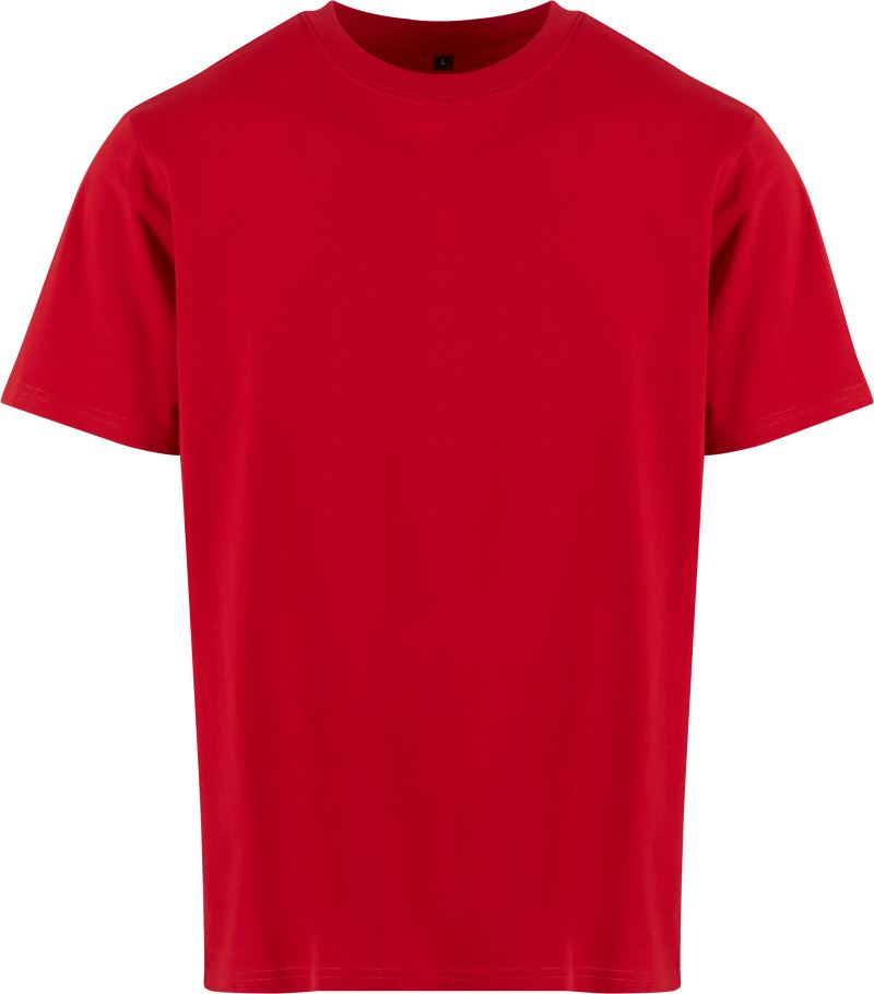 Levně Unisex tričko z těžké bavlny - city red