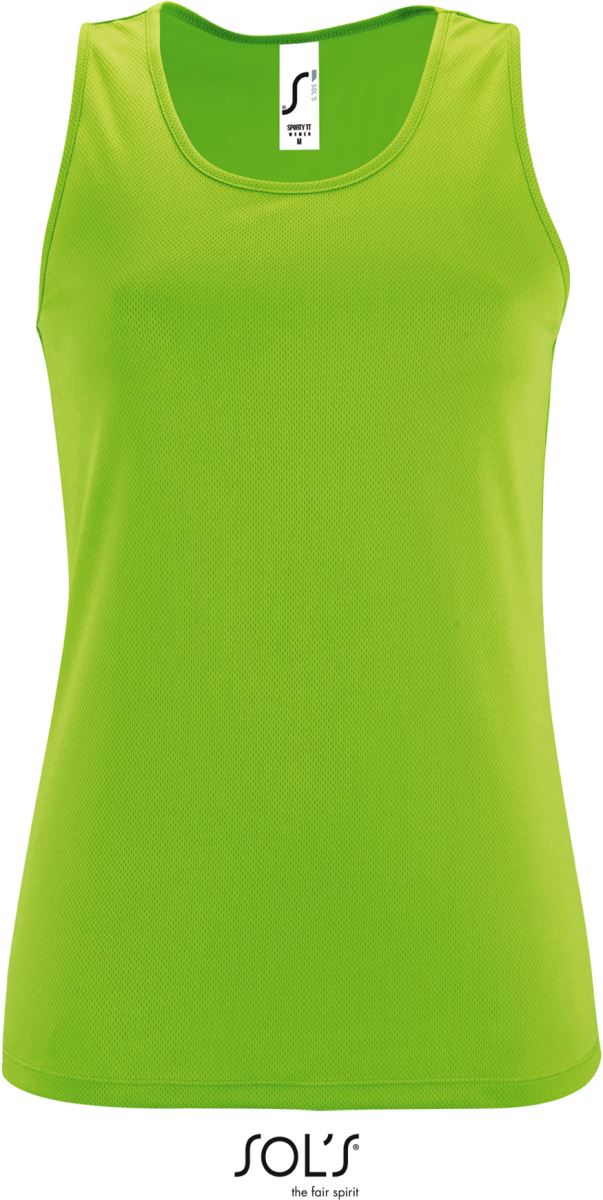 Levně Dámské sportovní tílko - neon green