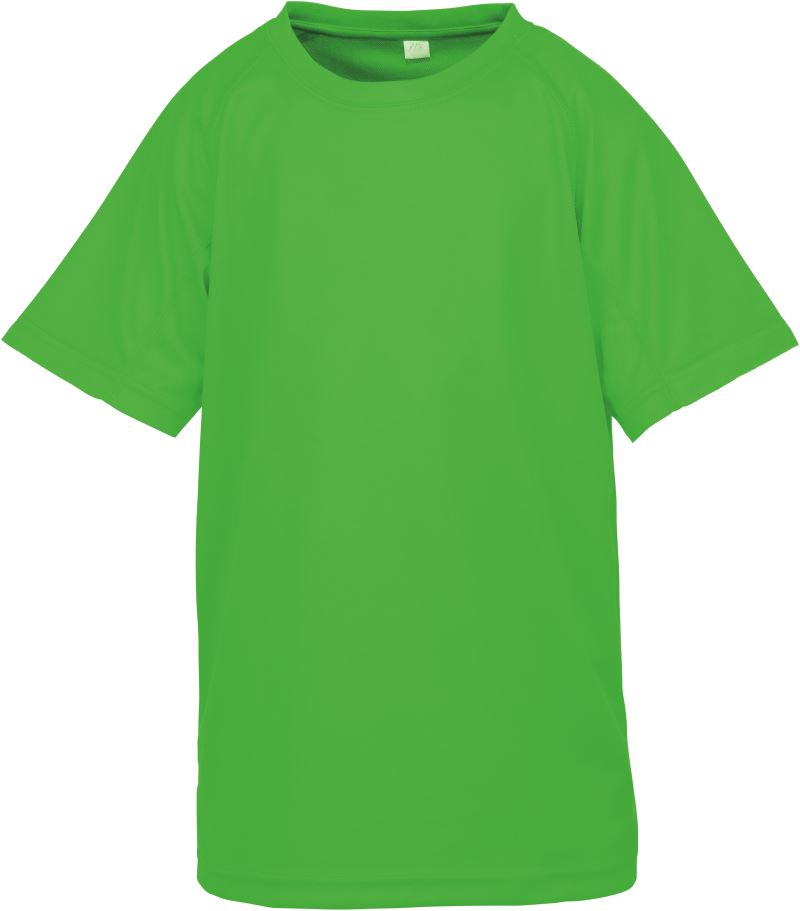 Levně Dětské sportovní tričko "Aircool" - flo green