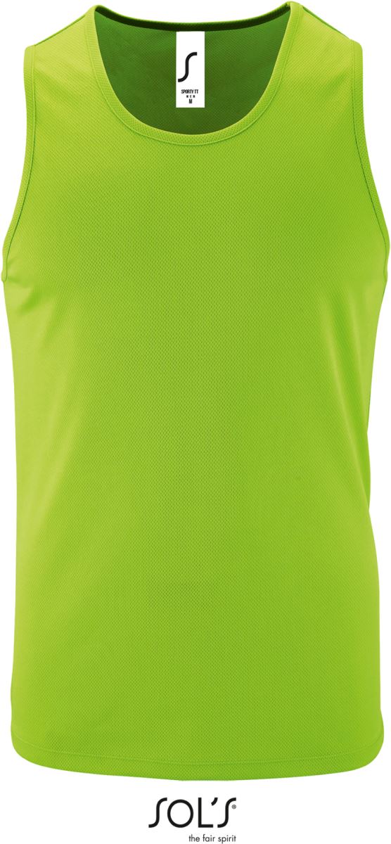 Levně Pánské sportovní tílko - neon green