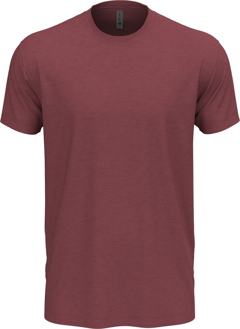 Levně Unisex CVC tričko - heather maroon