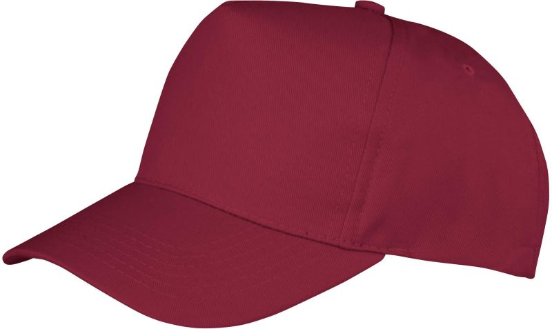 Levně 5 panelová kšiltovka - burgundy