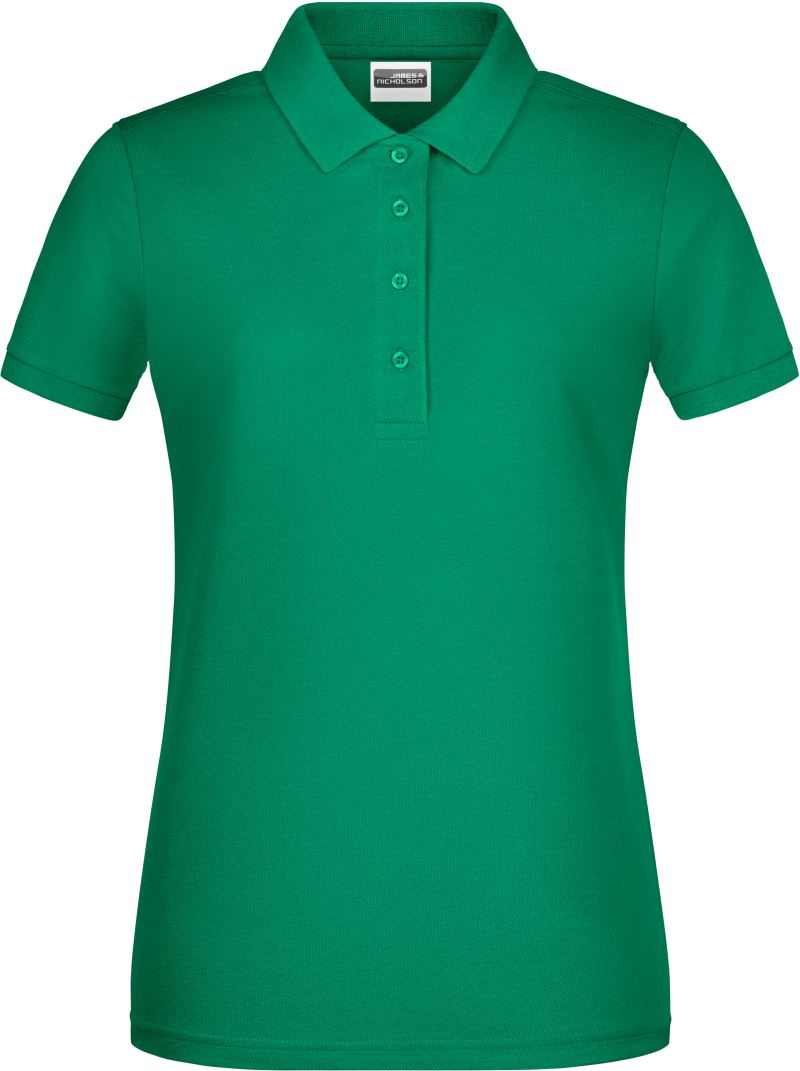 Levně Dámské piqué polo z bio bavlny - irish green