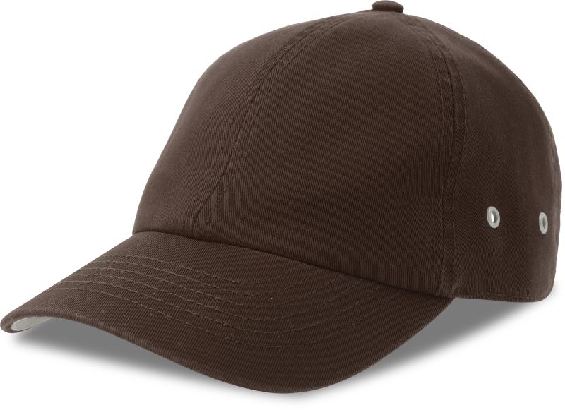 6 panelová baseballová kšiltovka - brown