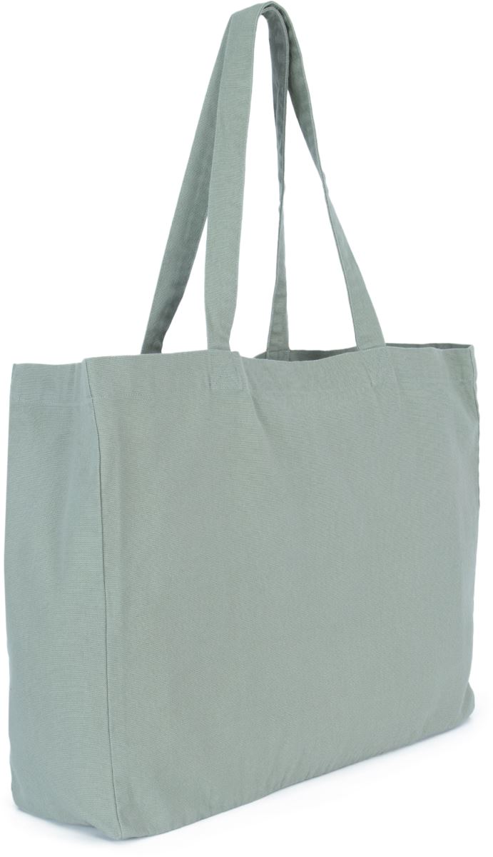 Levně Velká taška - washed green clay