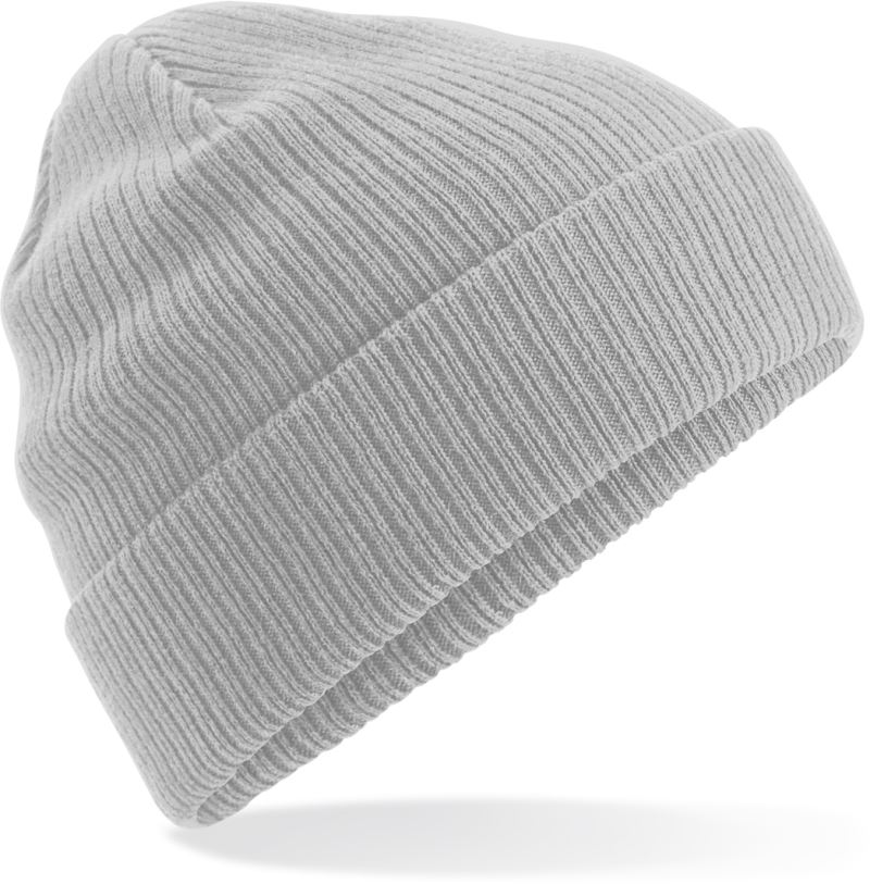 Pletená čepice z bio bavlny - light grey