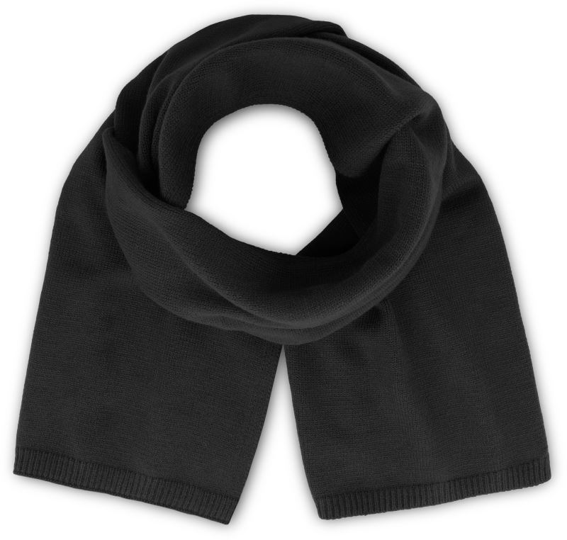 Levně Pletená šála - black