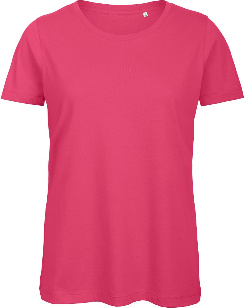 Levně Dámské tričko Medium Fit z bio bavlny - fuchsia