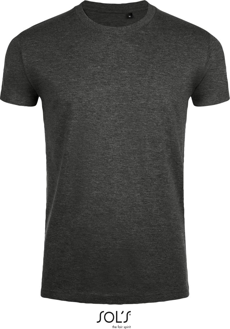 Levně Pánské tričko "Slim Fit" - charcoal melange